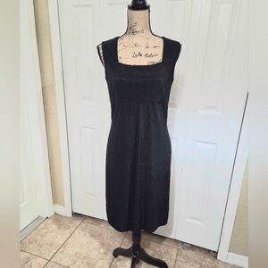 Fashion Bug Black Dress with Beading And Tie Back